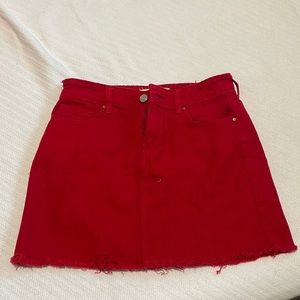 Red brandy Melville skirt
